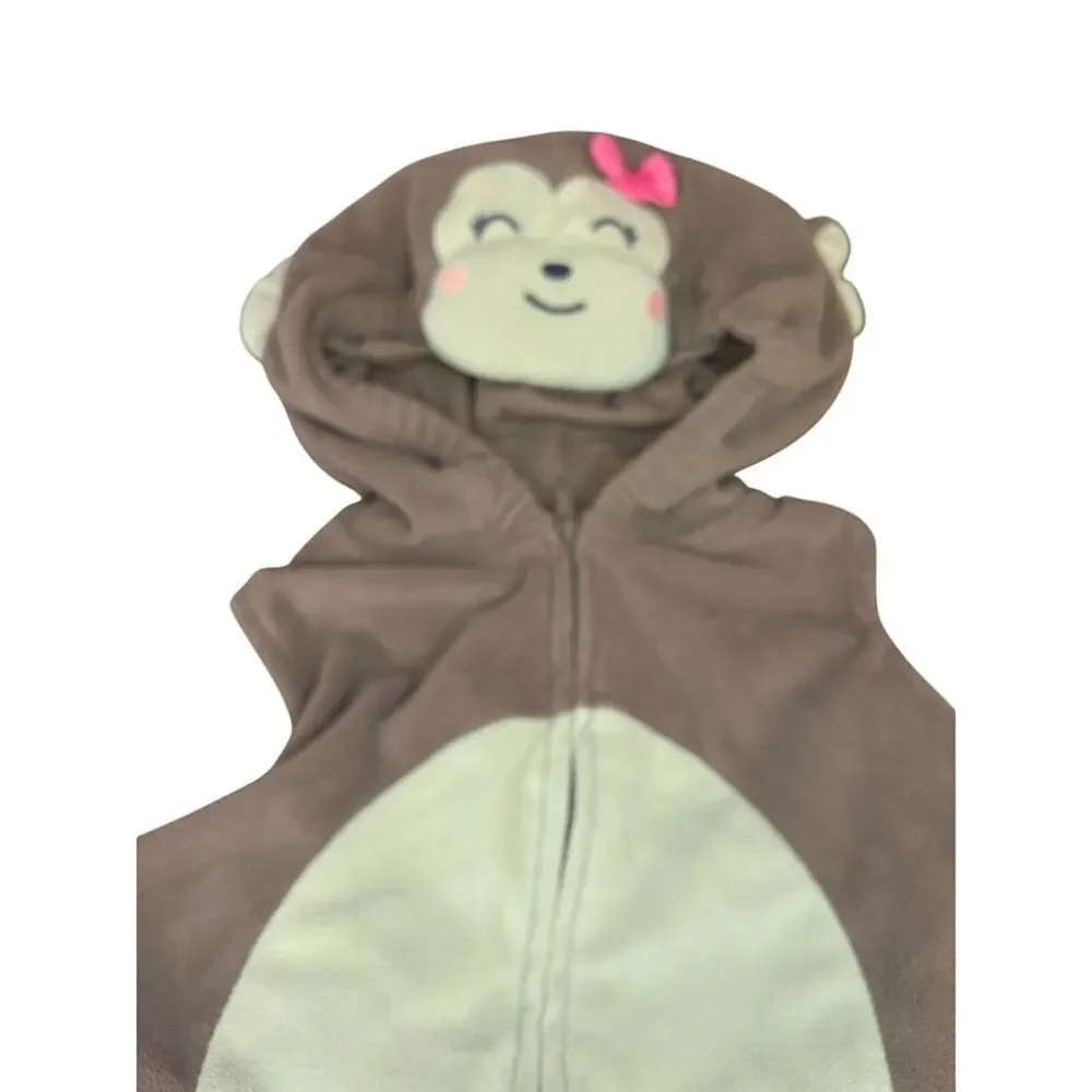 CARTER’S Girl’s Plush Fleece Monkey Costume / Size: 24 Months